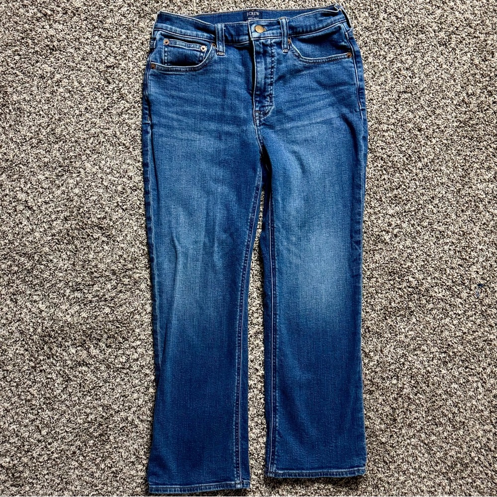 J. Crew Straight Leg Jeans in Rich Blue